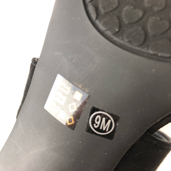 Chinese Laundry Raquel Faux Suede Black Heels 9 - Picture 7 of 8